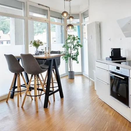 Design City Apartment, Modern, Ebenerdig, Top Lage Weinheim Buitenkant foto